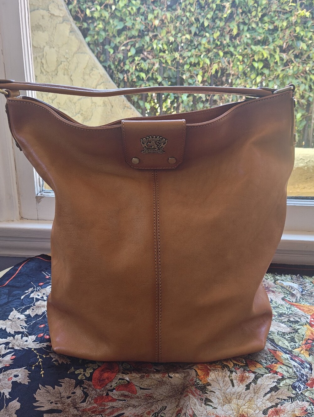Pratesi Firenze Large Leather Tote, tan